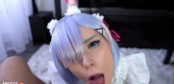  Kawaii Maid Gives Deepthroat Boss Dick to Cum In Mouth POV